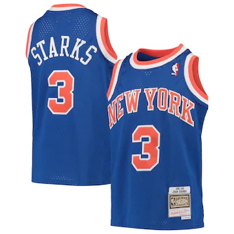 youth mitchell and ness john starks royal new york knicks 1-488